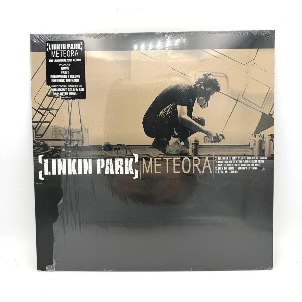 Linkin Park Meteora Vinyl LP Gold Red Splatter Limited Edition SEALED